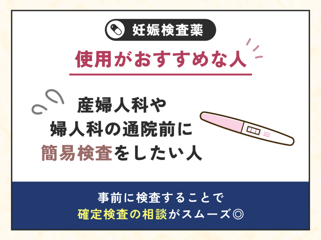 産婦人科や婦人科の通院前に簡易検査をしたい人