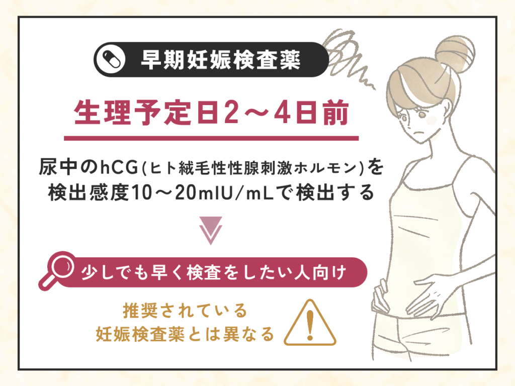 早期妊娠検査薬は一般用よりもフライング検査ができる種類