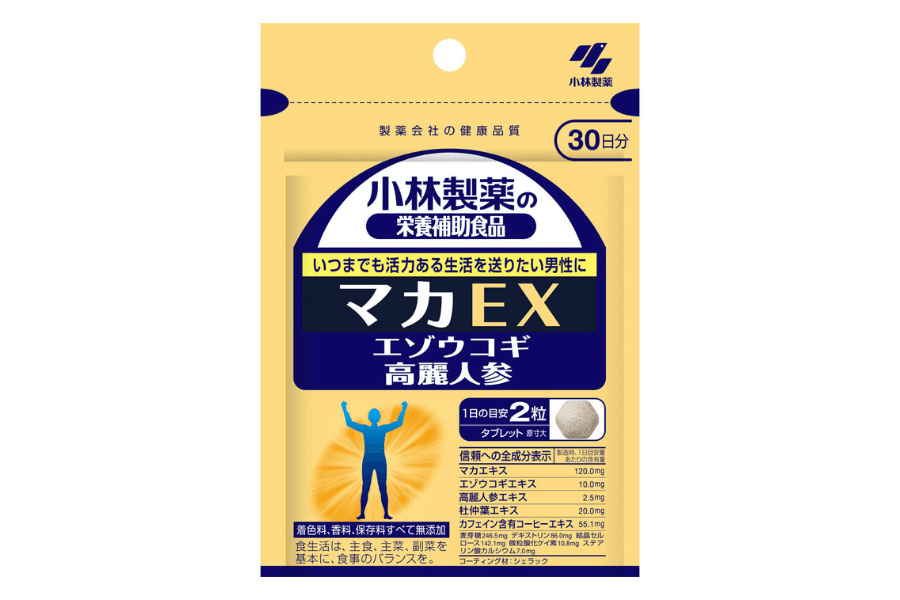 精力剤おすすめ④：マカEX（小林製薬）