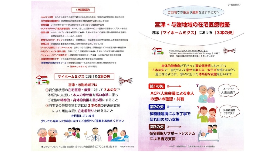 『宮津・与謝地域の在宅医療戦略』（発行：一般社団法人与謝医師会・在宅医療の推進に関する協議会）
