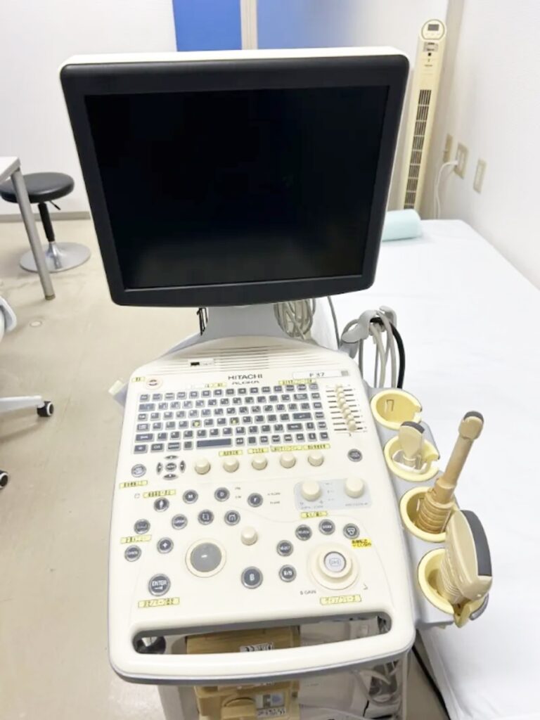 腹部エコーや前立腺などの評価に使用する超音波